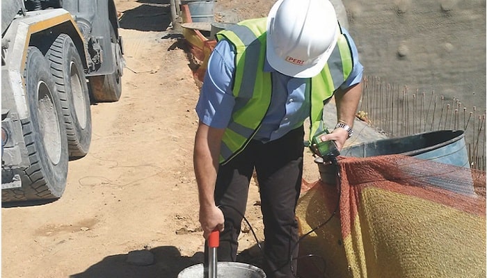 PERI sensors to slash concrete test times on construction site