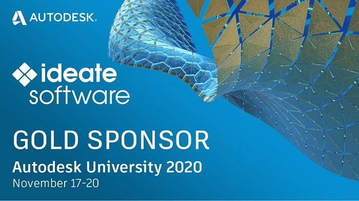 Ideate Software becomes Gold Sponsor of Autodesk University 2020