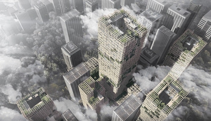 Wooden skyscrapers could hold the key to more environmentally friendly cities says Japanese architect