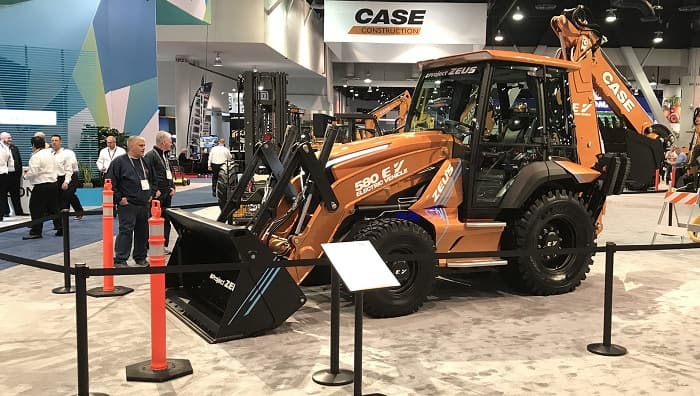 CASE Unveils Project Zeus all-new 580 EV - Industrys First Fully Electric Backhoe Loader 