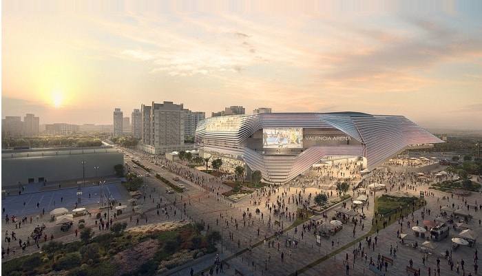 HOK, ERRE unveil design for $282m multipurpose arena in Spain